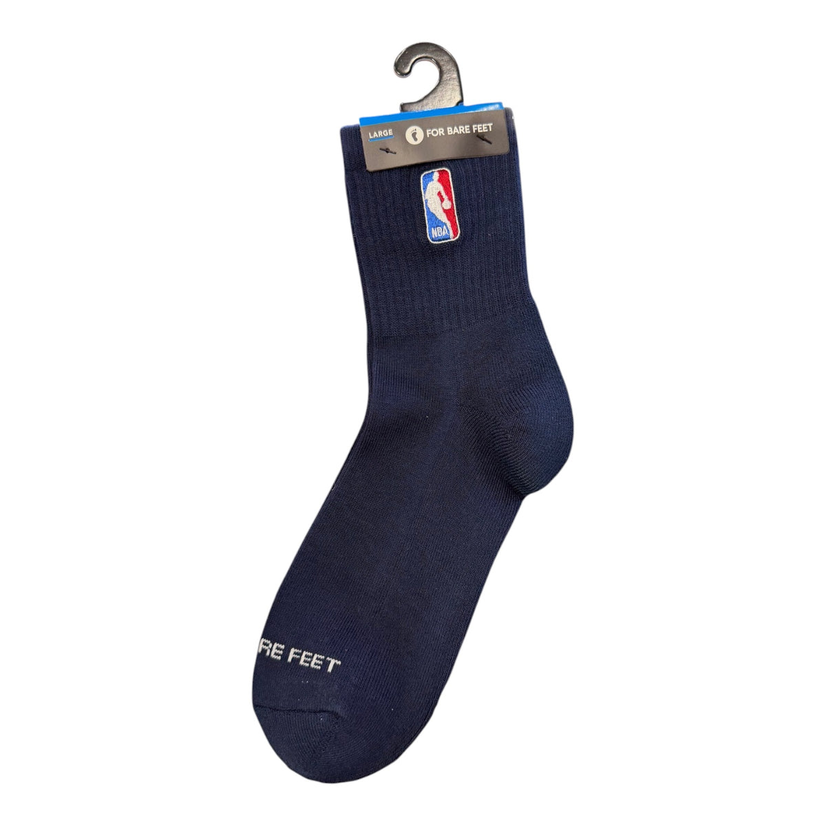 FOR BARE FEET: Classic NBA Logoman Crew Socks