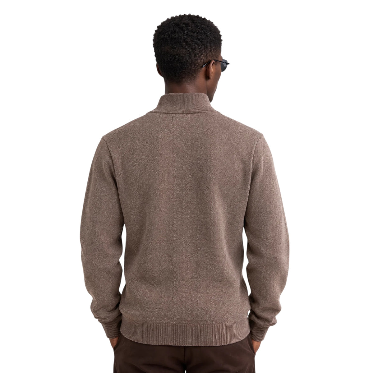JASPER CLAY: 1/4 Zip Chenille Sweater JSC-508