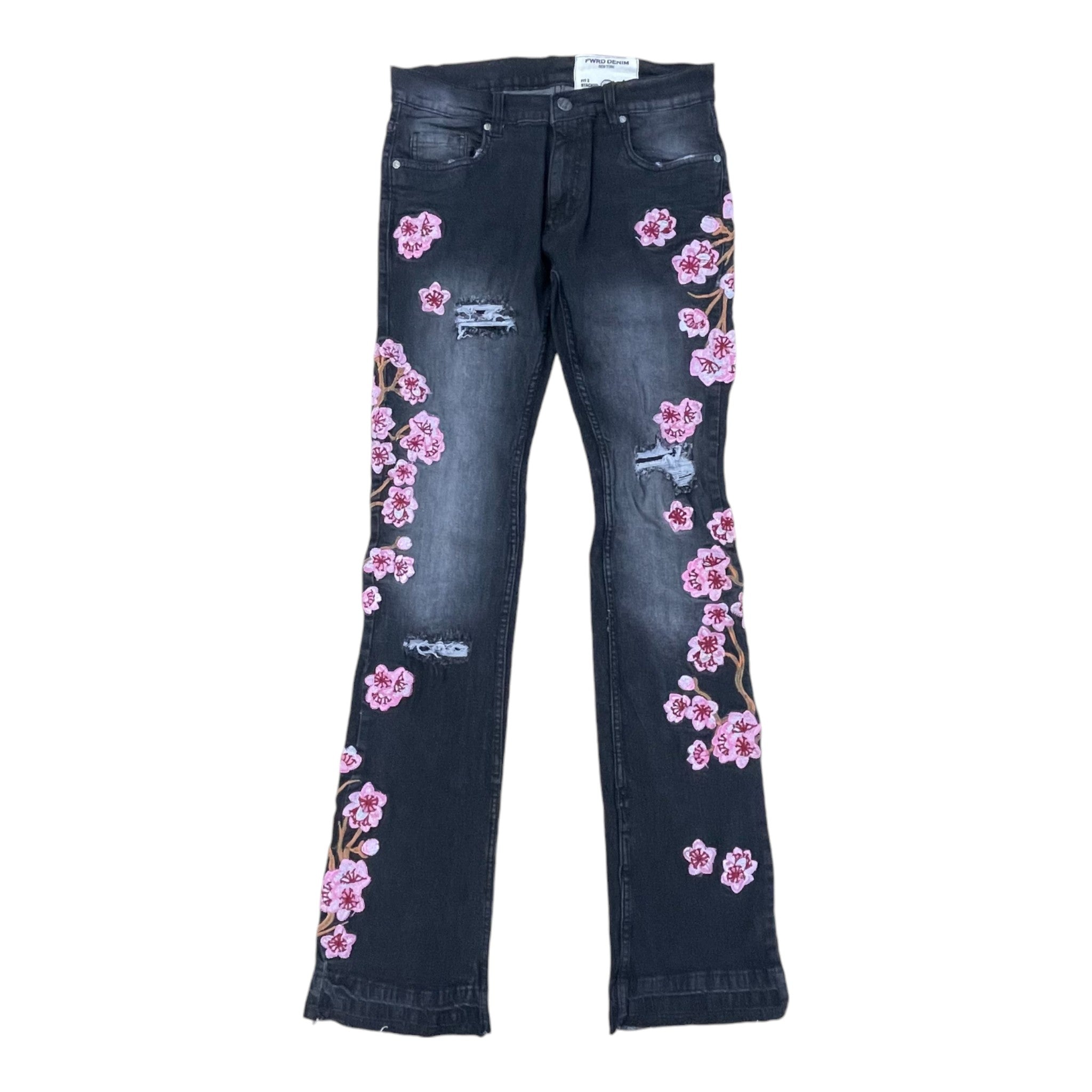 FWD: BOYS Cherry Blossom Stacked Jeans 330123