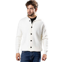 BE SPOKE: Funnel Neck Button Up Sweater 255103