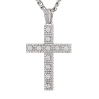 KING ICE: Cross of Centrality Necklace