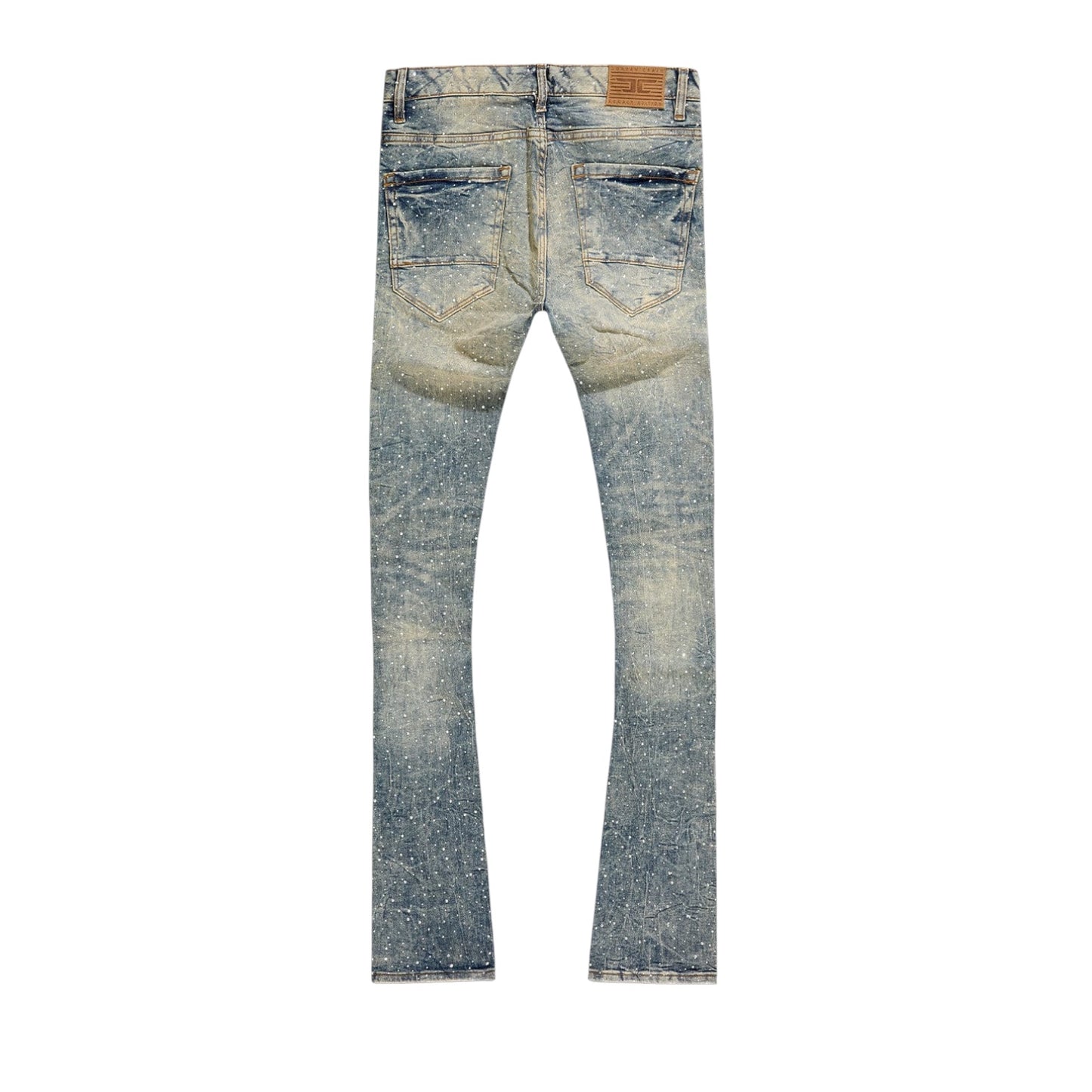 JORDAN CRAIG: Crystal Stacked Jeans JTF2339
