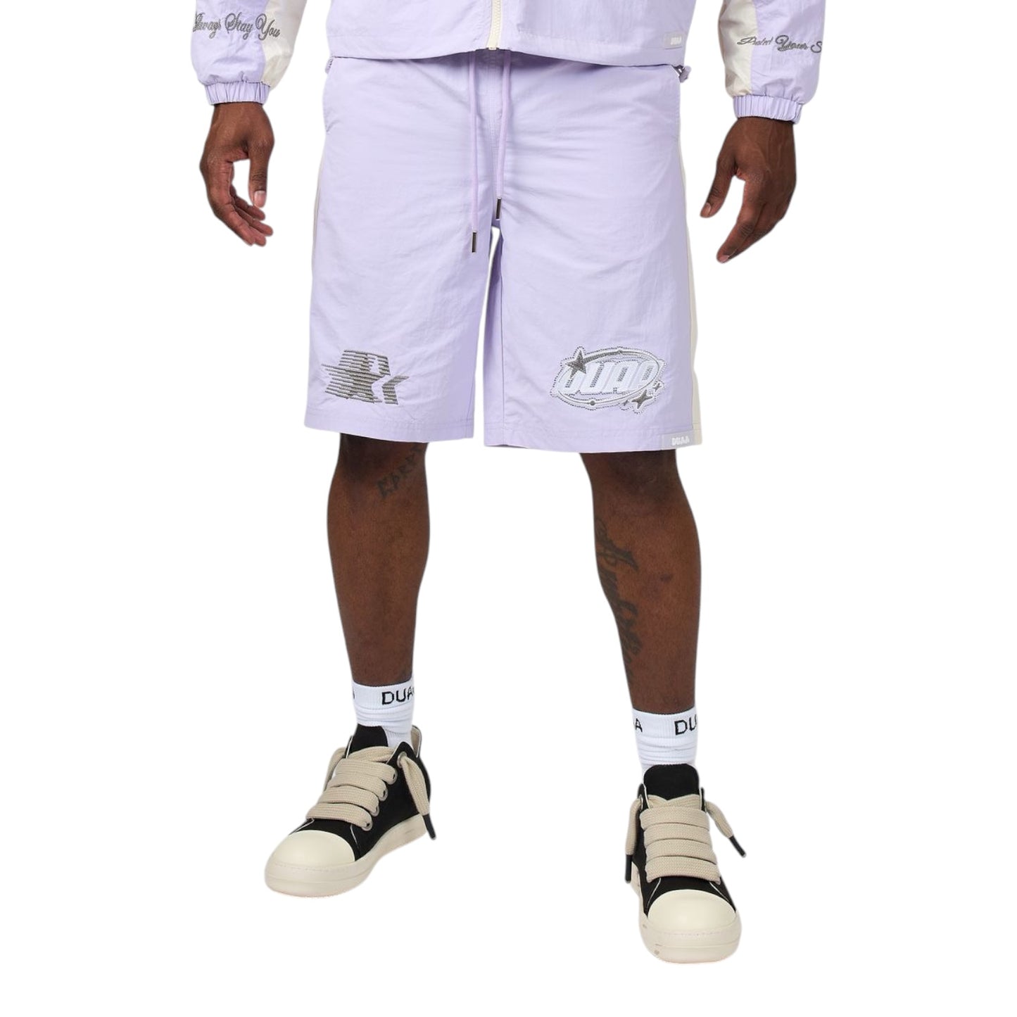 DUAA: Stellar Nebula Nylon Short Set