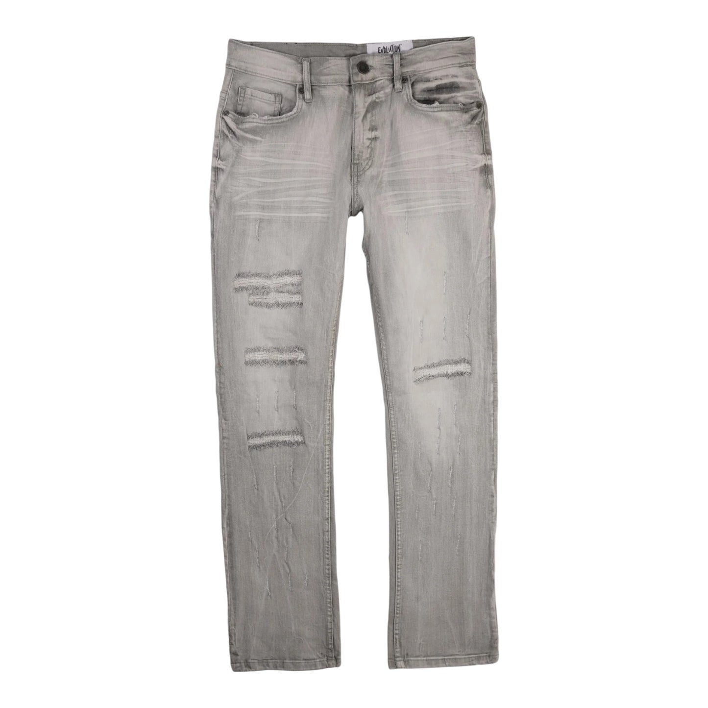 EVOLUTION: BOYS Distressed Straight Leg Denim 330482