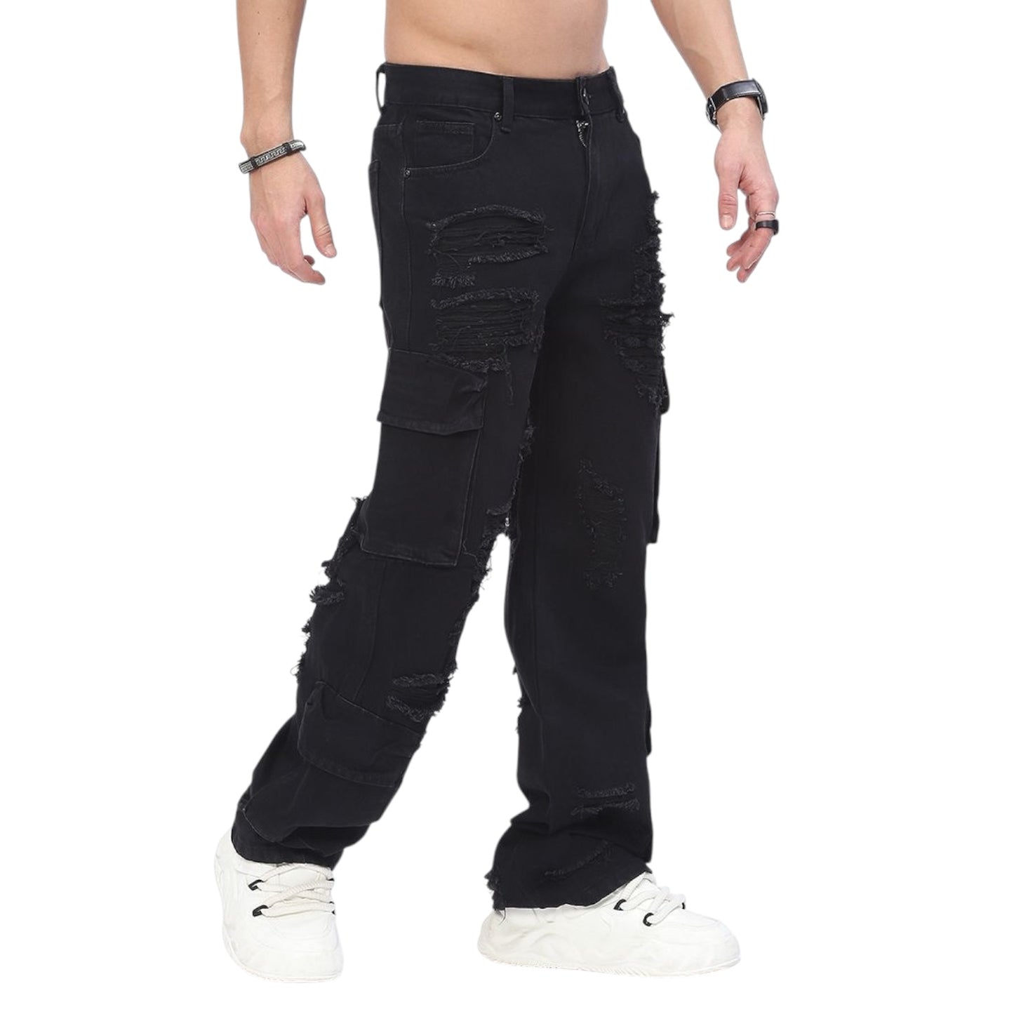 WAIMEA: Baggy Cargo Denim M8195