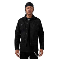 JORDAN CRAIG: Magic City Crystal Denim Jacket JJ2340