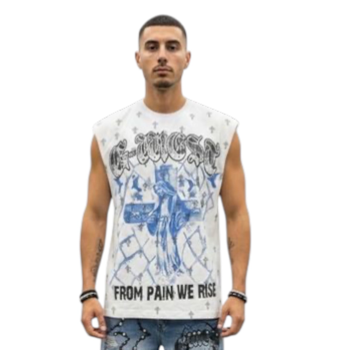 G*WEST: From Pain We Rise Sleeveless Tee 9453