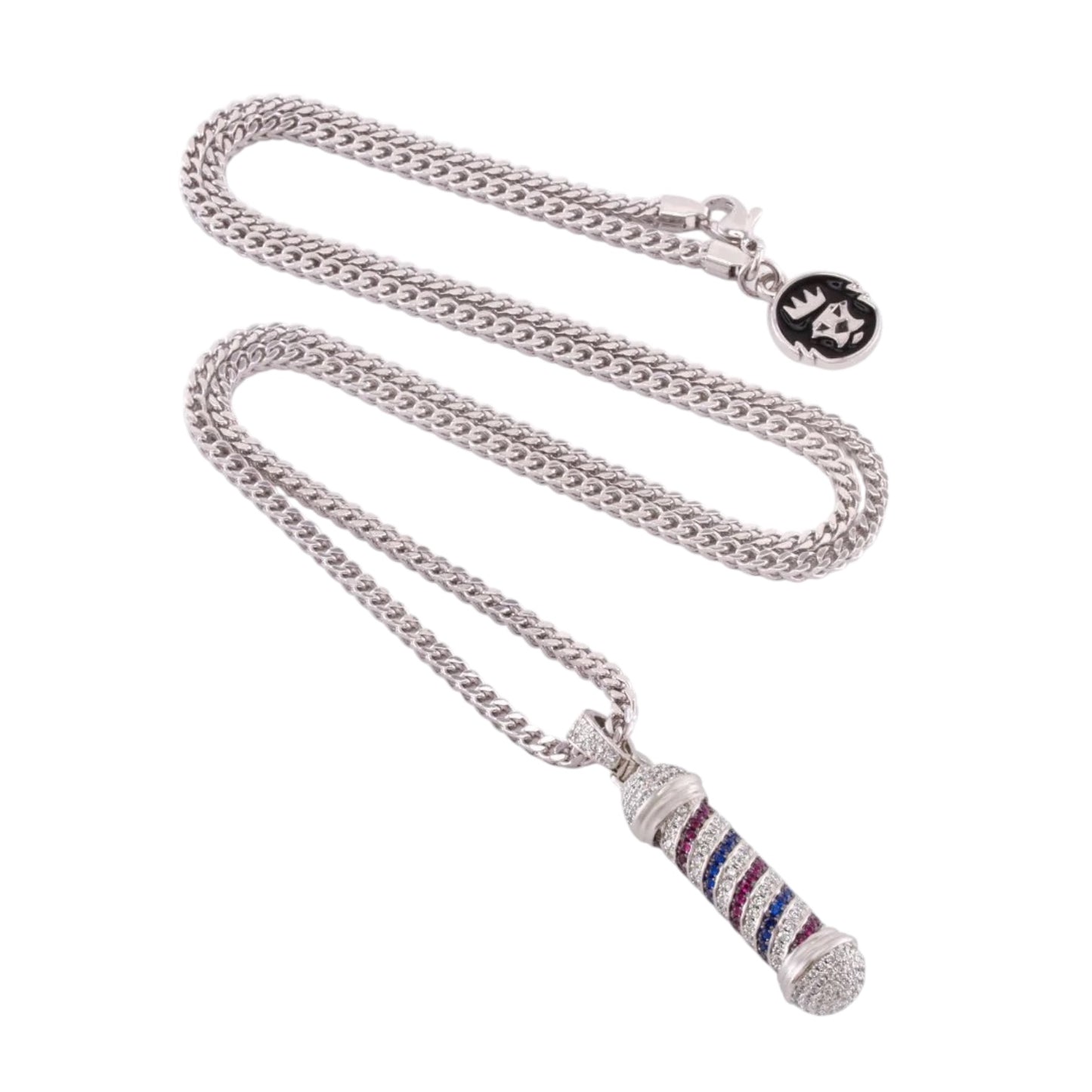 KING ICE: Barber Shop Pole Necklace