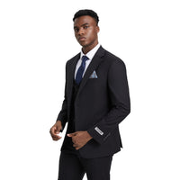 STACY ADAMS: Solid 3 Piece Modern Fit Suit SM282-01