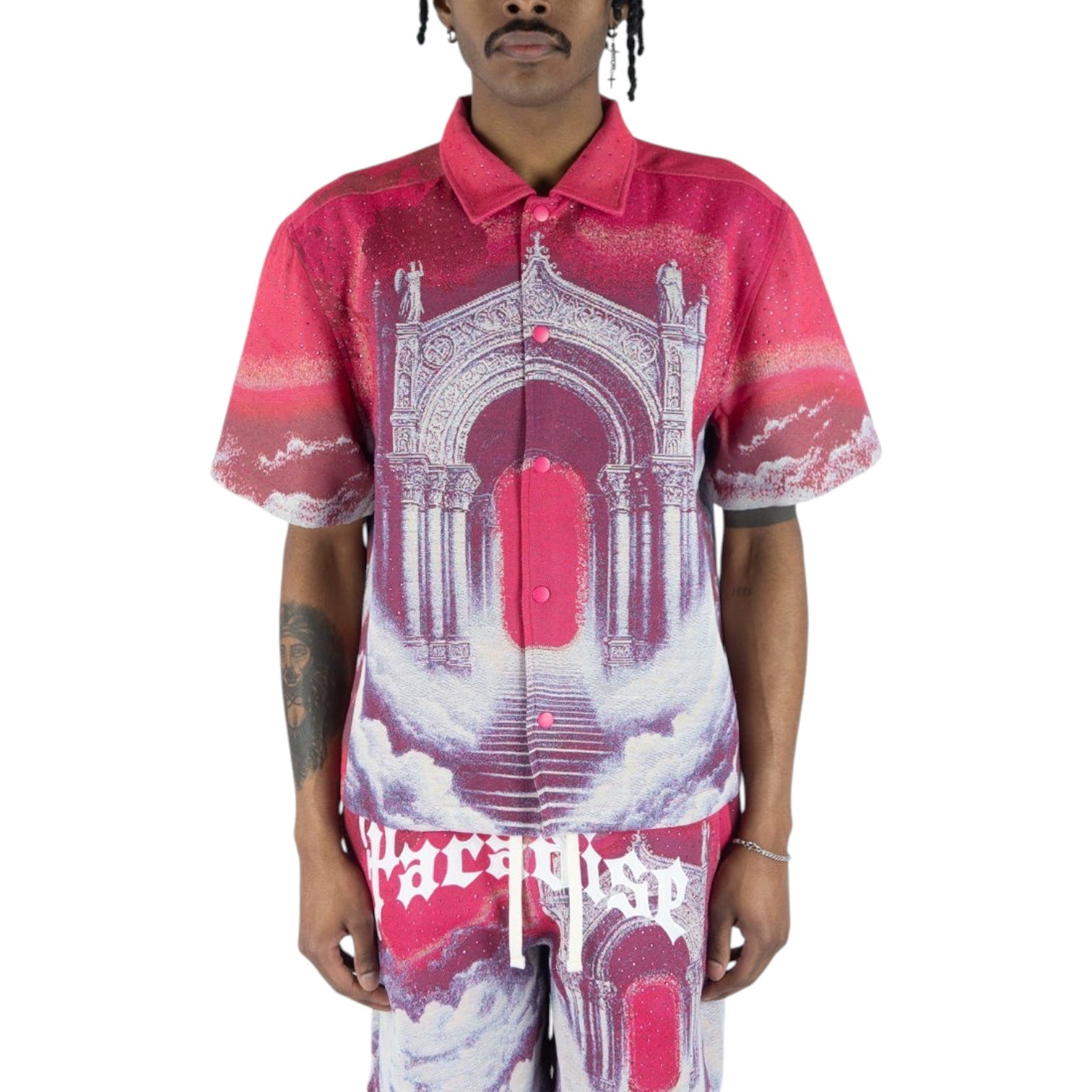 REBEL MINDS: Paradise Tapestry Button Down 610-12705