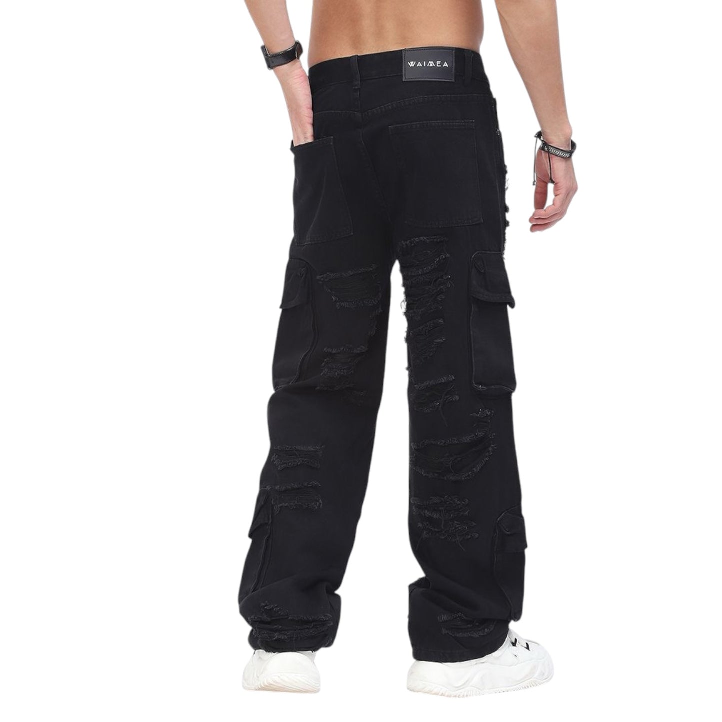 WAIMEA: Baggy Cargo Denim M8195