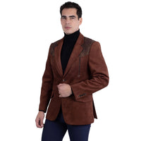 BARABAS: Pureline Suede Western Blazer 6BLW02