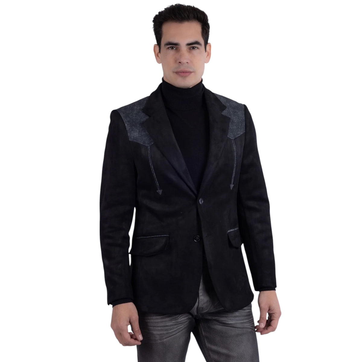 BARABAS: Pureline Suede Western Blazer 6BLW02