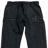 HUDSON: Studded Fleece Flair Jogger Set