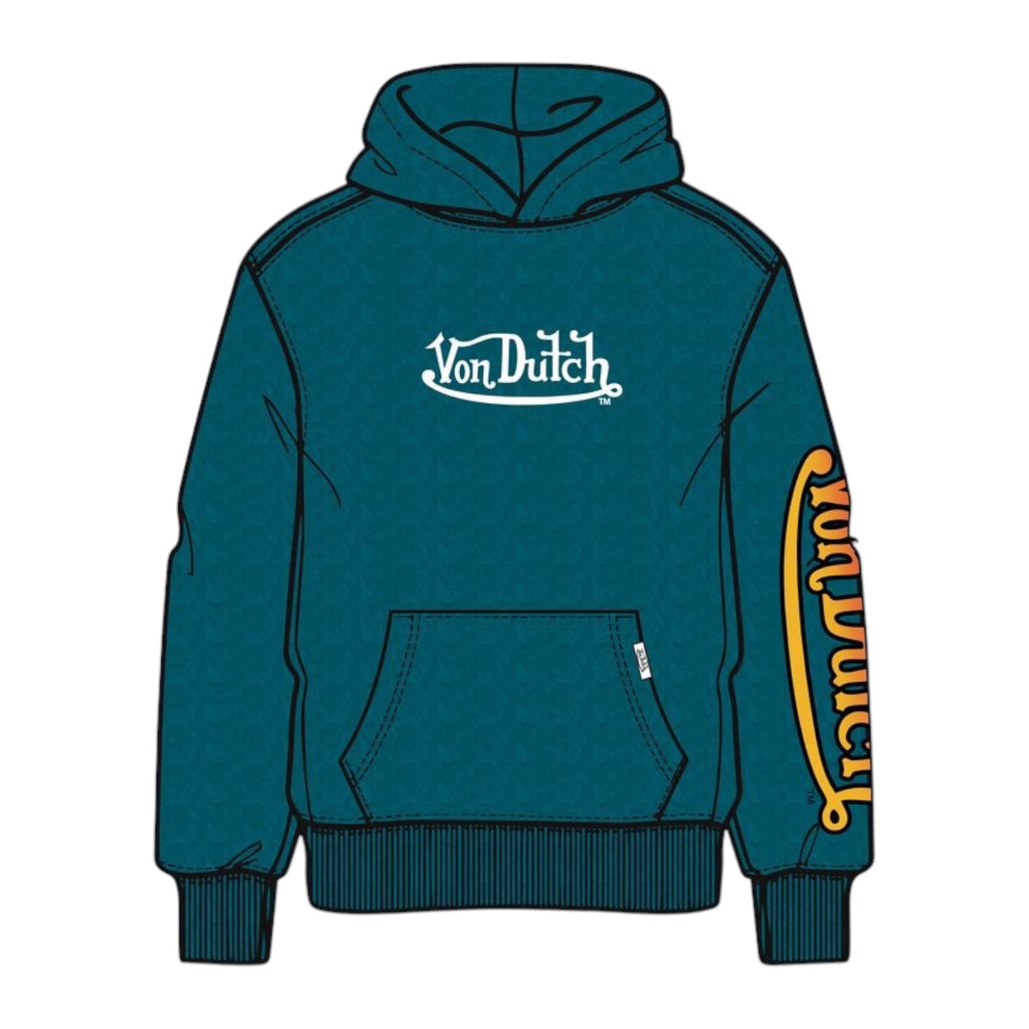 VON DUTCH: Flames Hoodie
