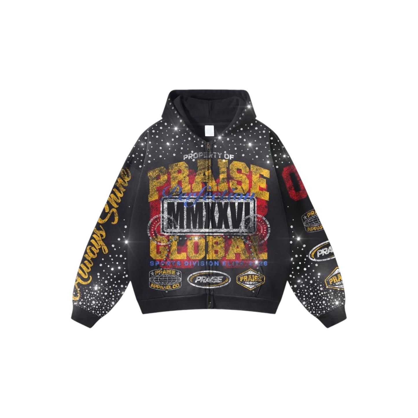 ELITE PREMIUM: Praise Zip Up Hoodie 1096