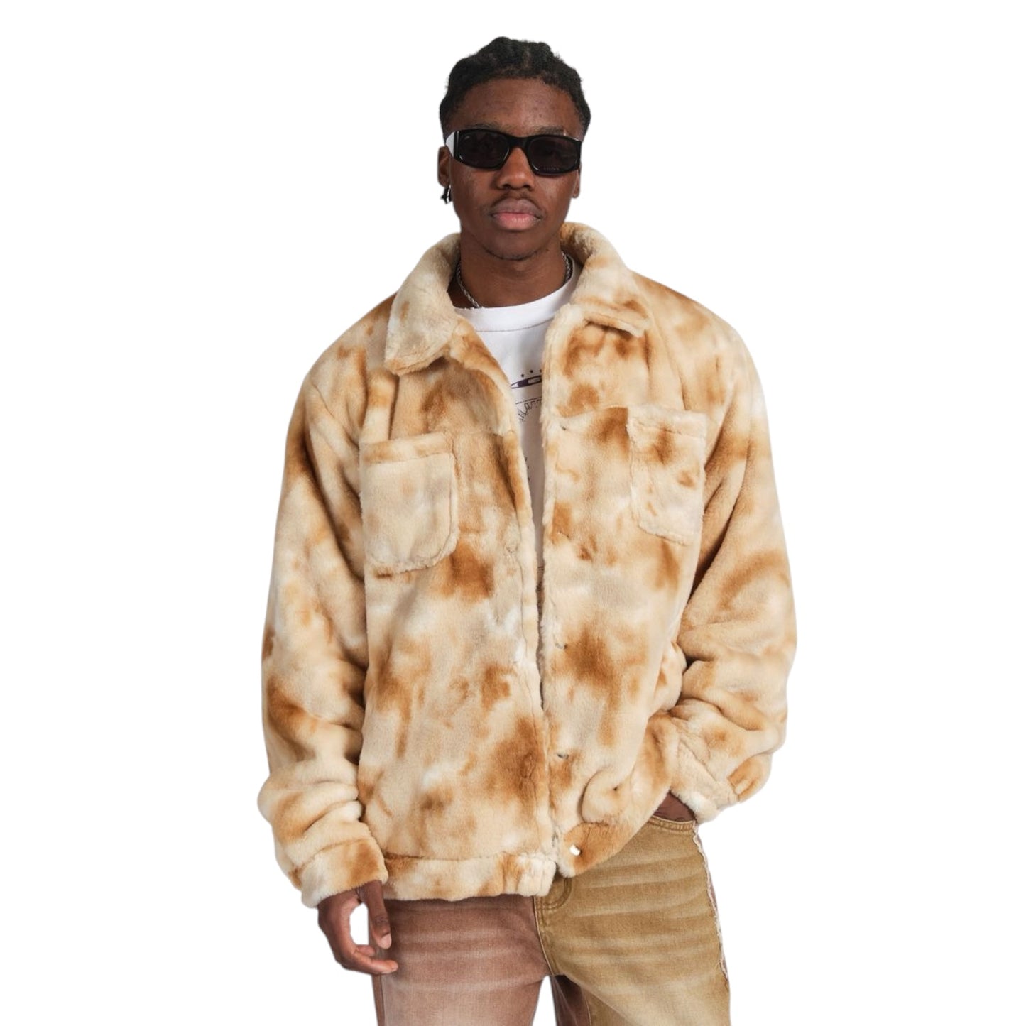 GALA: Desert Faux Fur Jacket 006