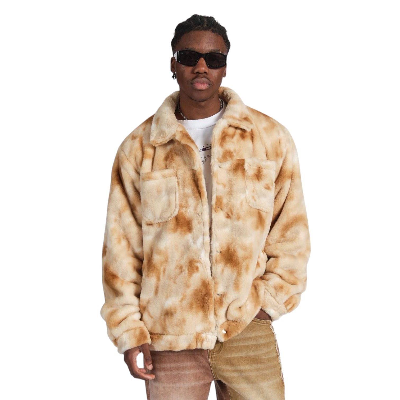 GALA: Desert Faux Fur Jacket 006