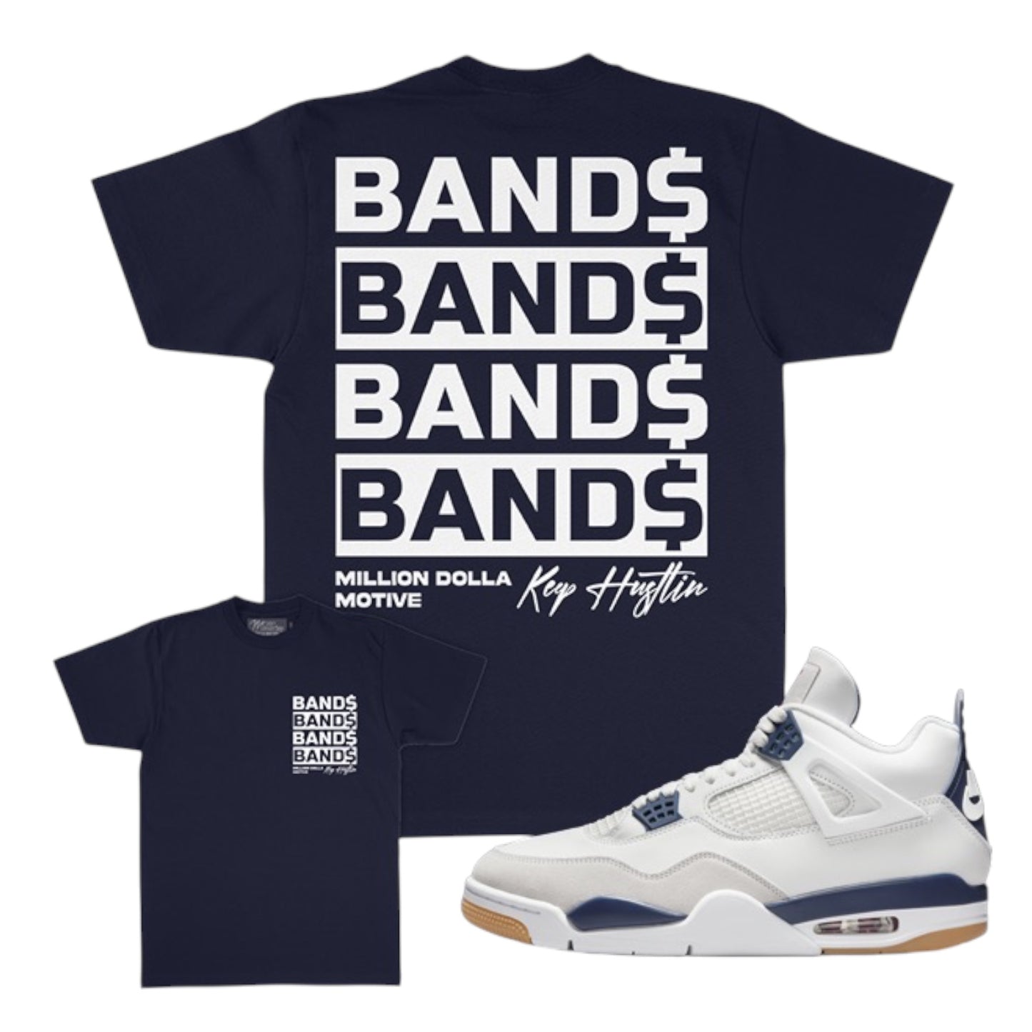 MILLION DOLLA MOTIVE: Bands Bands Bands SS Tee