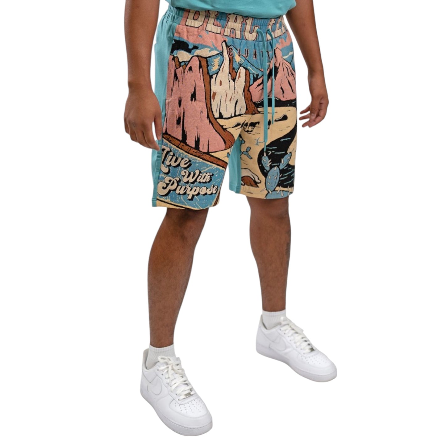 BLAC LEAF: Tapestry Knit Short 011