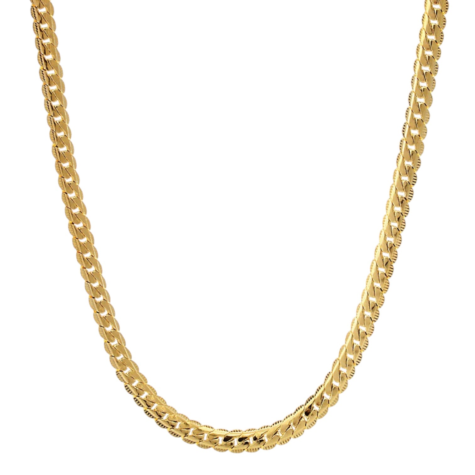 KING ICE: 5mm Moon Cut Miami Cuban Chain