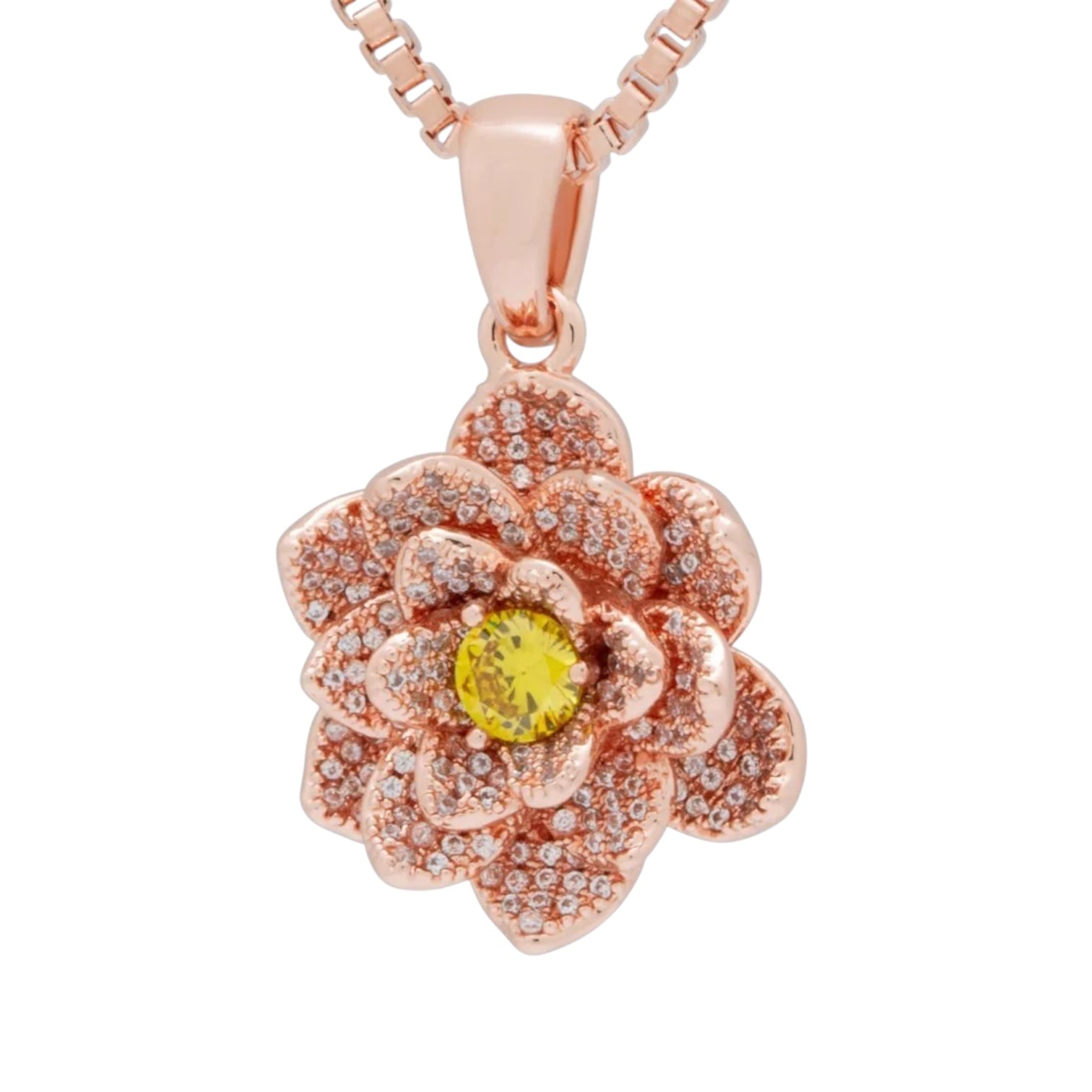 KING ICE: Lotus of Rebirth Necklace