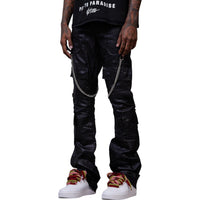 GFTD LA: Clyde PU Leather Stacked Pants