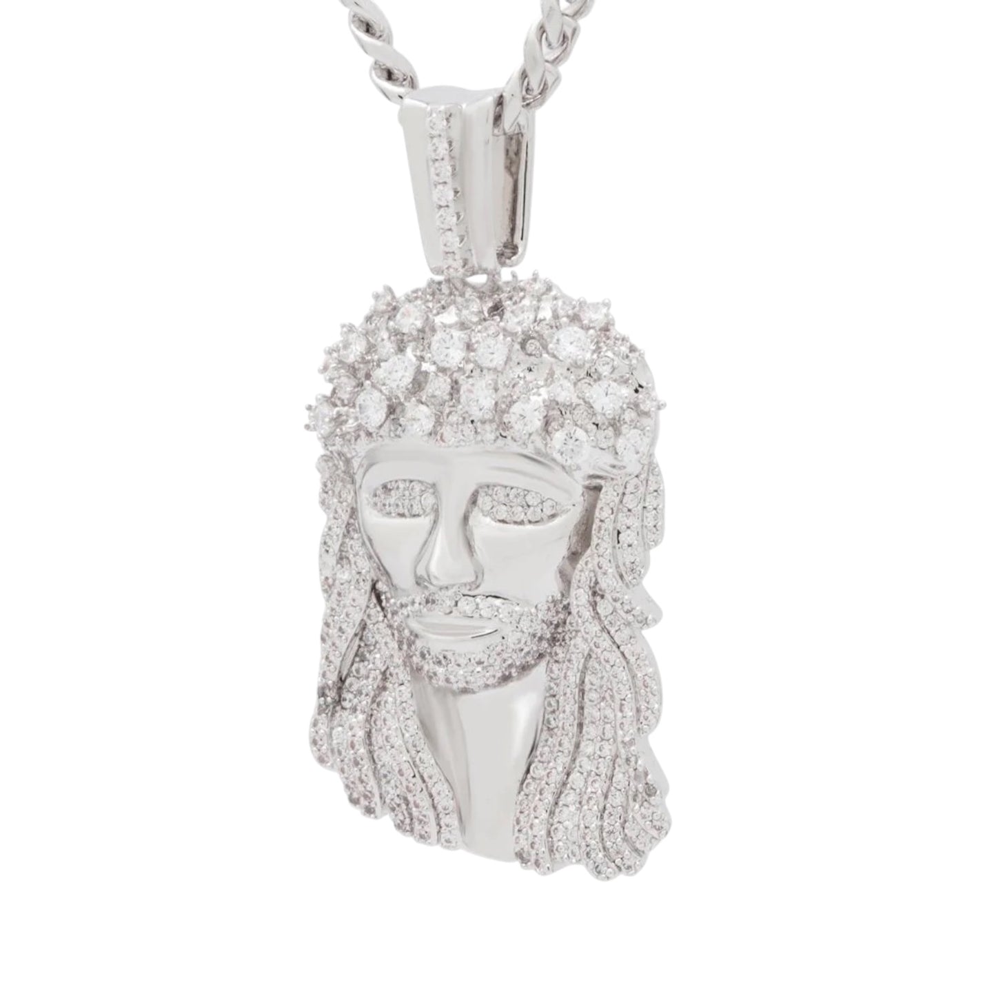 KING ICE: 14K Biggie Jesus Necklace
