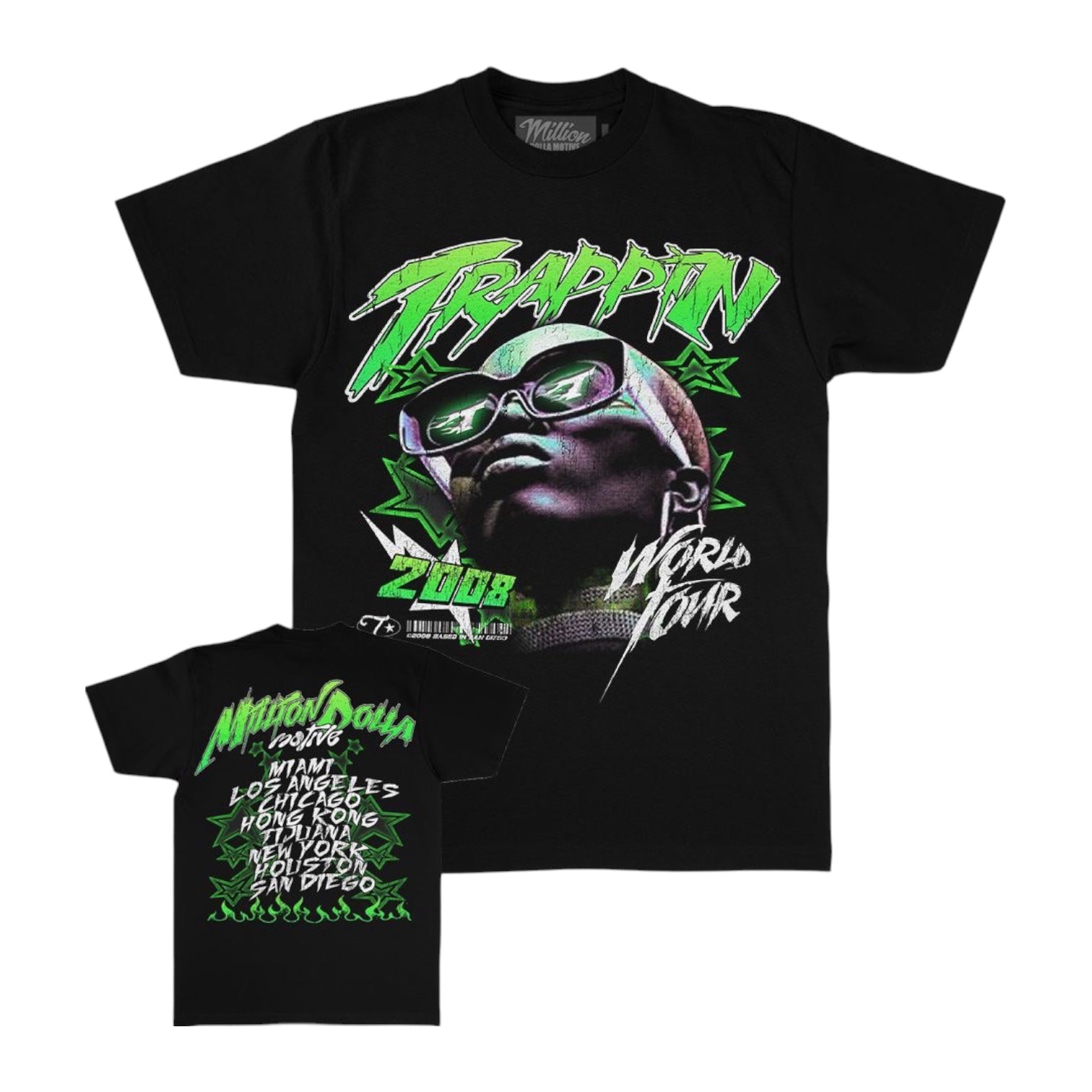 MILLION DOLLA MOTIVE: Trappin World Tour SS Tee