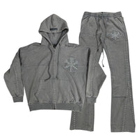 HUDSON: Studded Fleece Flair Jogger Set