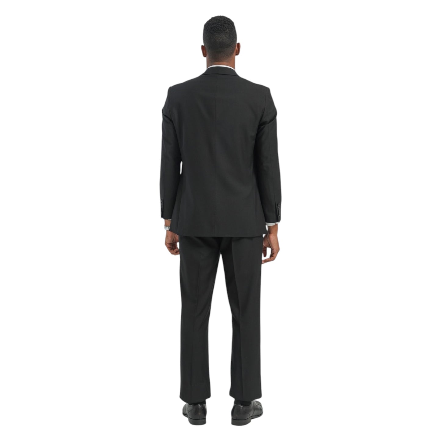 STACY ADAMS: Solid 2pc. Wide Leg Suit SM085W