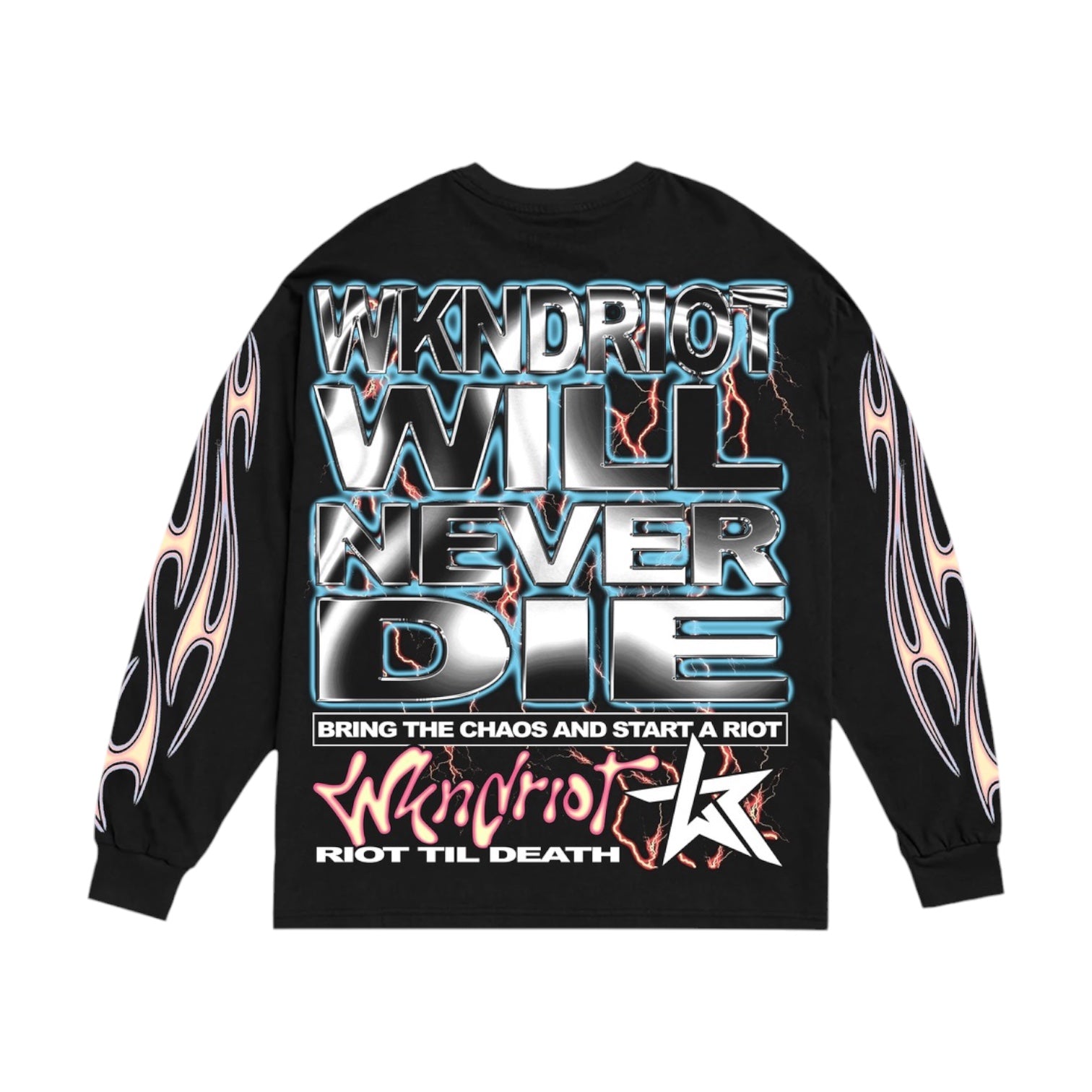 WKND RIOT: Never Die LS Tee – On Time Fashions