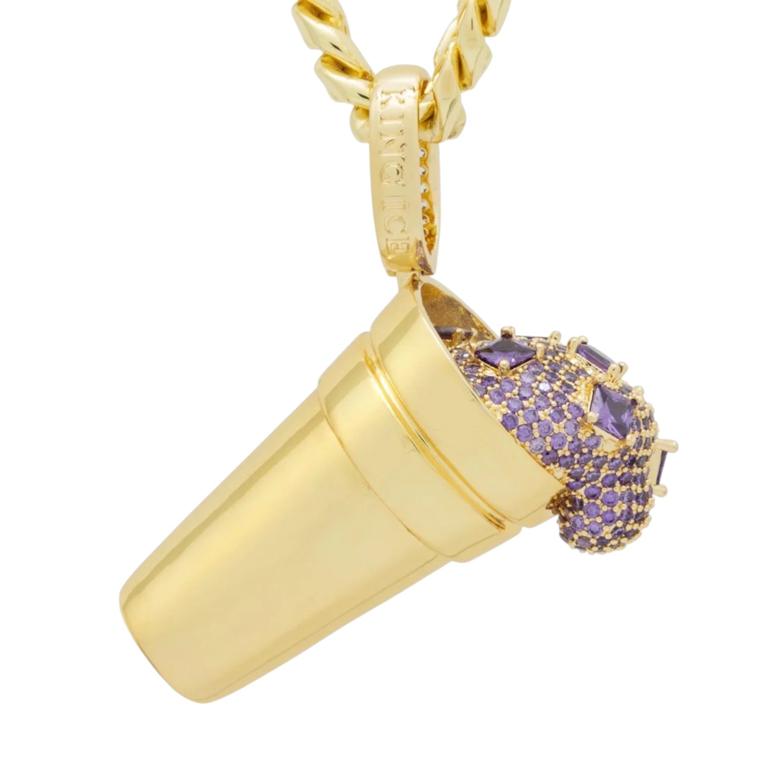 KING ICE: Purple Drank Necklace