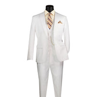 VINCI: 3pc Slim Solid Suit SV2900