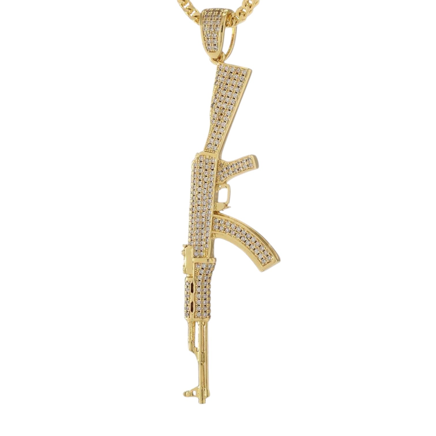 KING ICE: Iced AK-47 Necklace