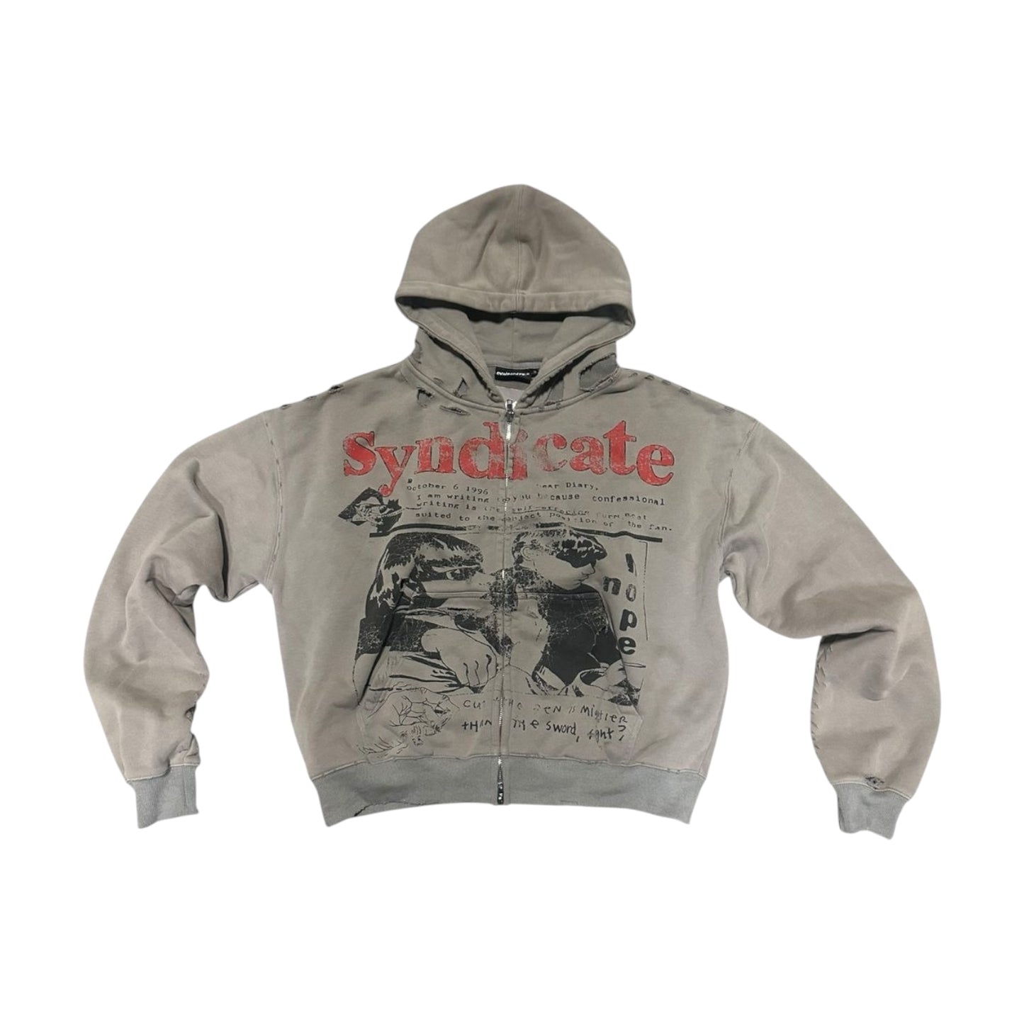 SYNDICATE: No Hope Zip Up Hoodie 3