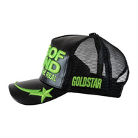 GOLD STAR HATS: One Of A Kind Faux Leather Trucker