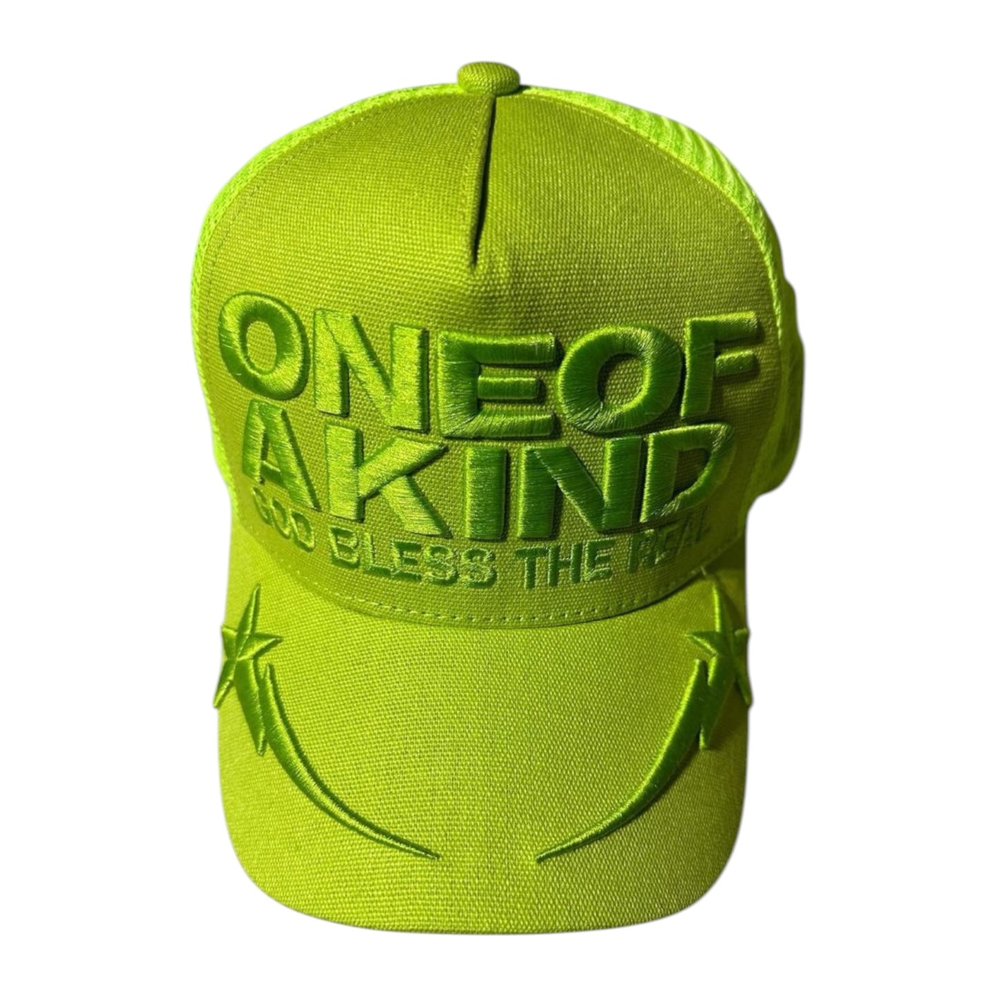 GOLD STAR HATS: One Of A Kind Faux Leather Trucker