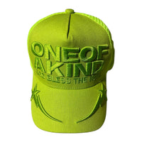 GOLD STAR HATS: One Of A Kind Faux Leather Trucker