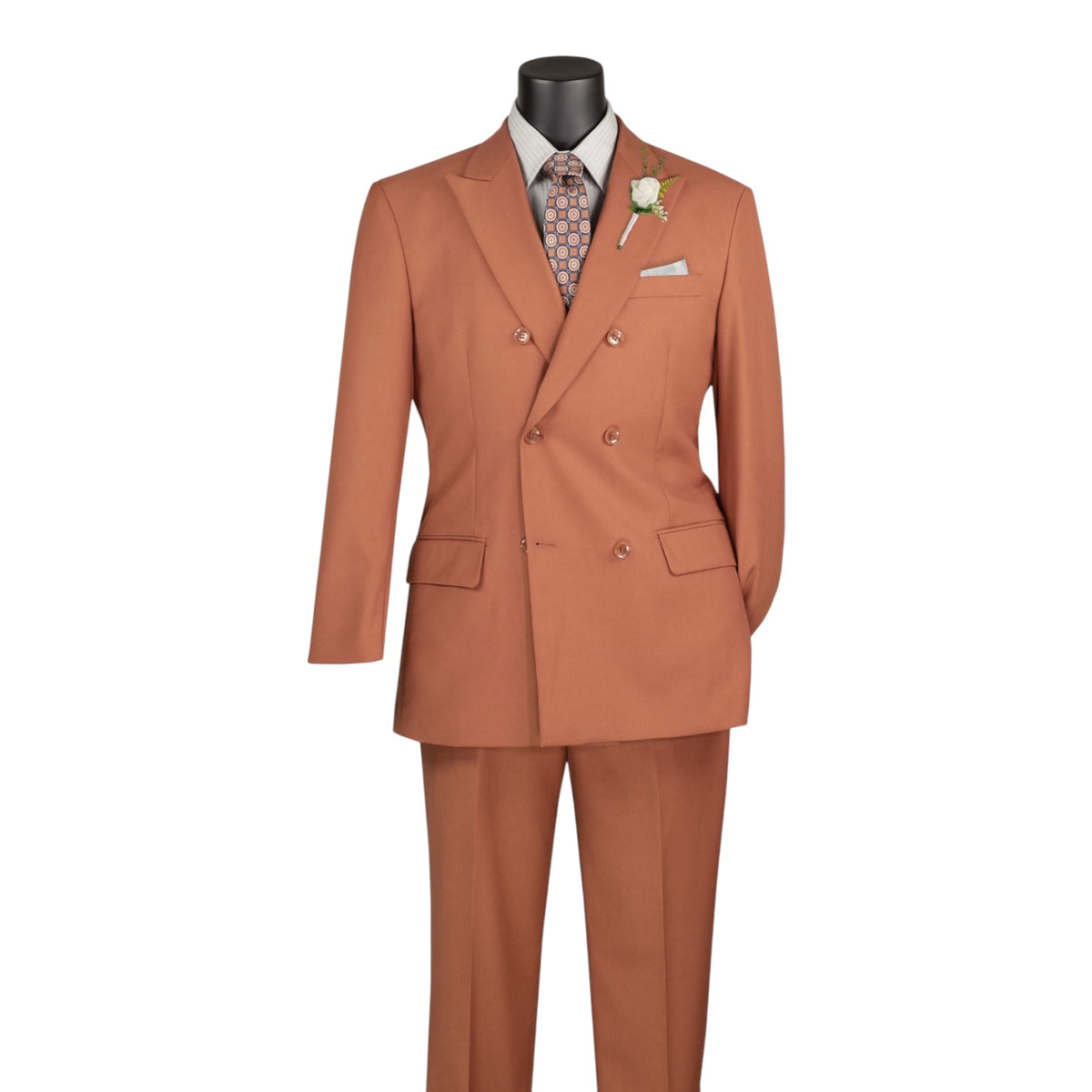 VINCI: 2pc. Modern Double Breasted Suit F-DC900