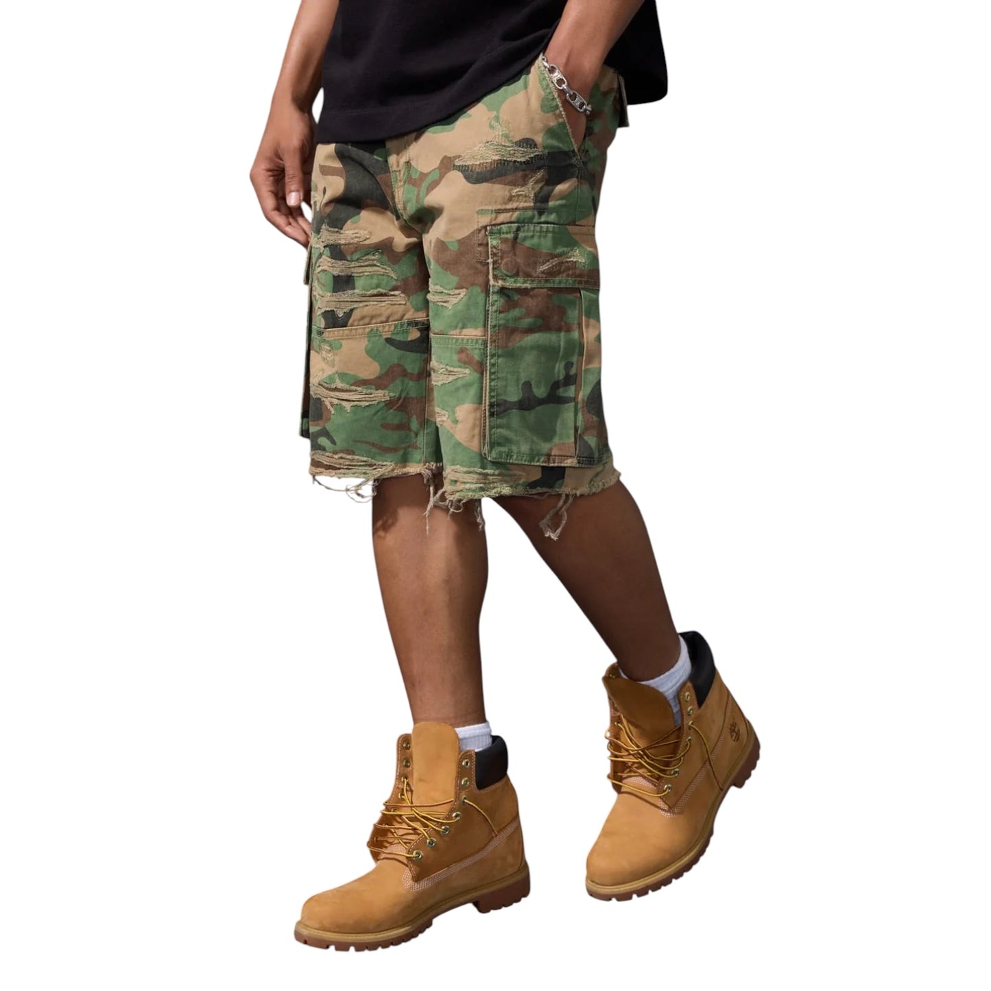 JORDAN CRAIG: Field Ops Cargo Denim Shorts JB103SC