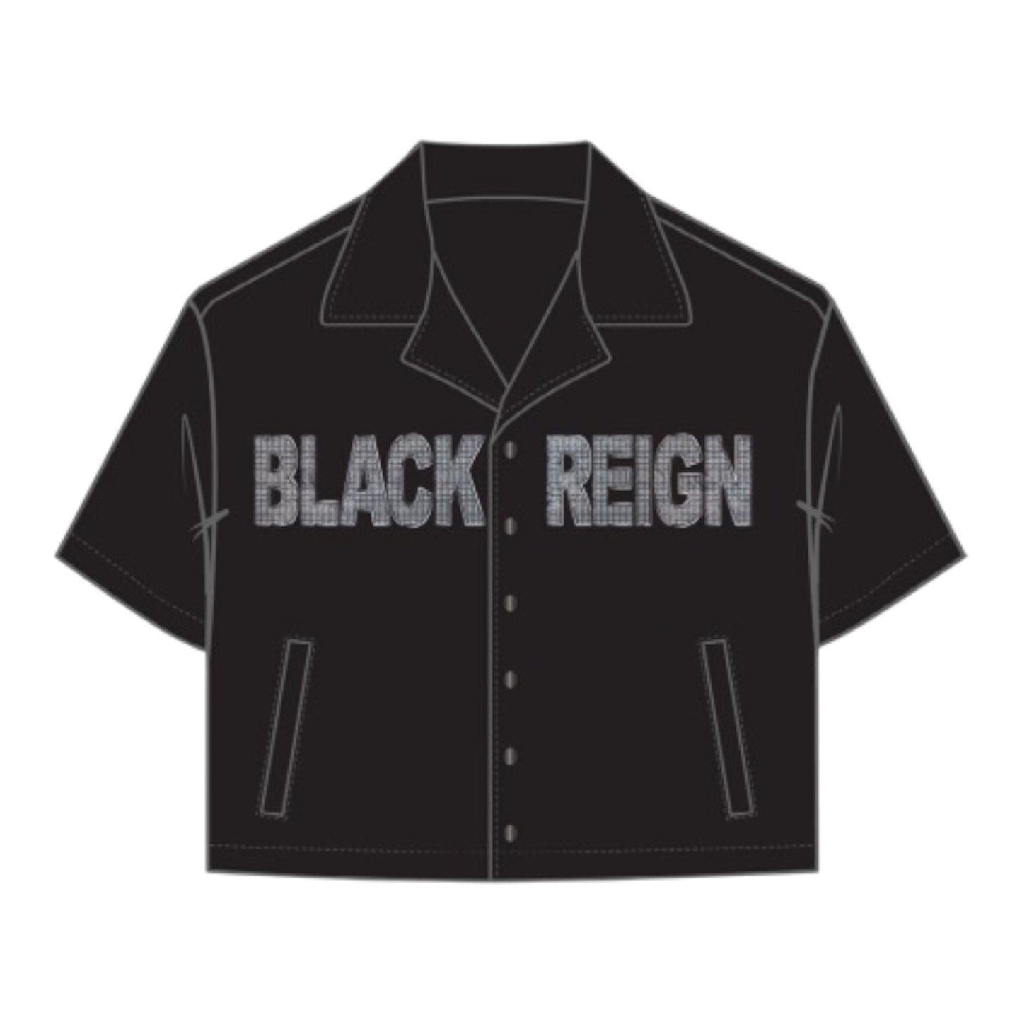 ROKU STUDIO: Black Reign Twill Shirt RK1481966