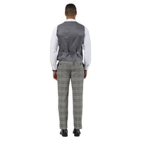 STACY ADAMS: Plaid 3pc. Suit SM204H1