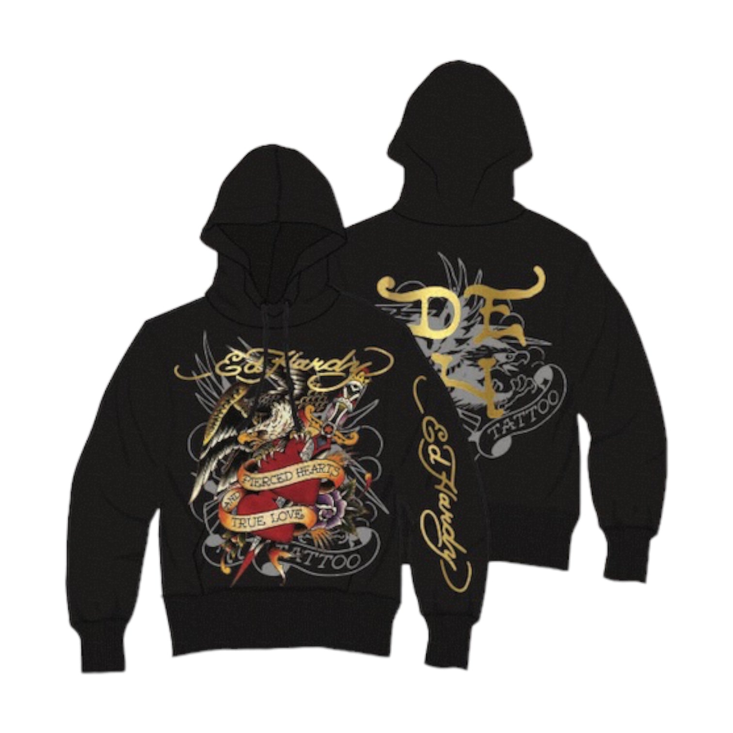 ED HARDY: Pierced Eagle Hoodie 81