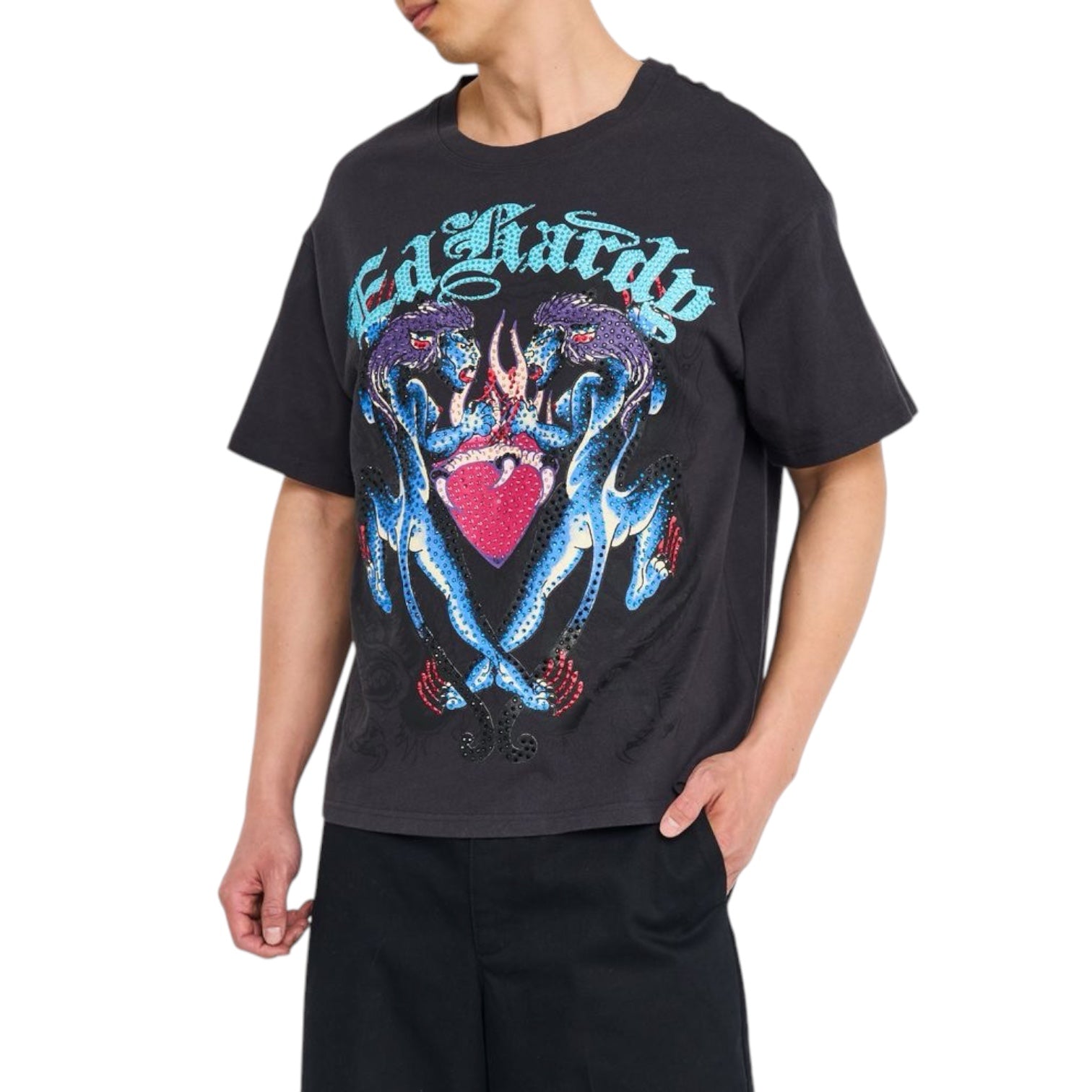 ED HARDY: Panteras Boxy Tee 91
