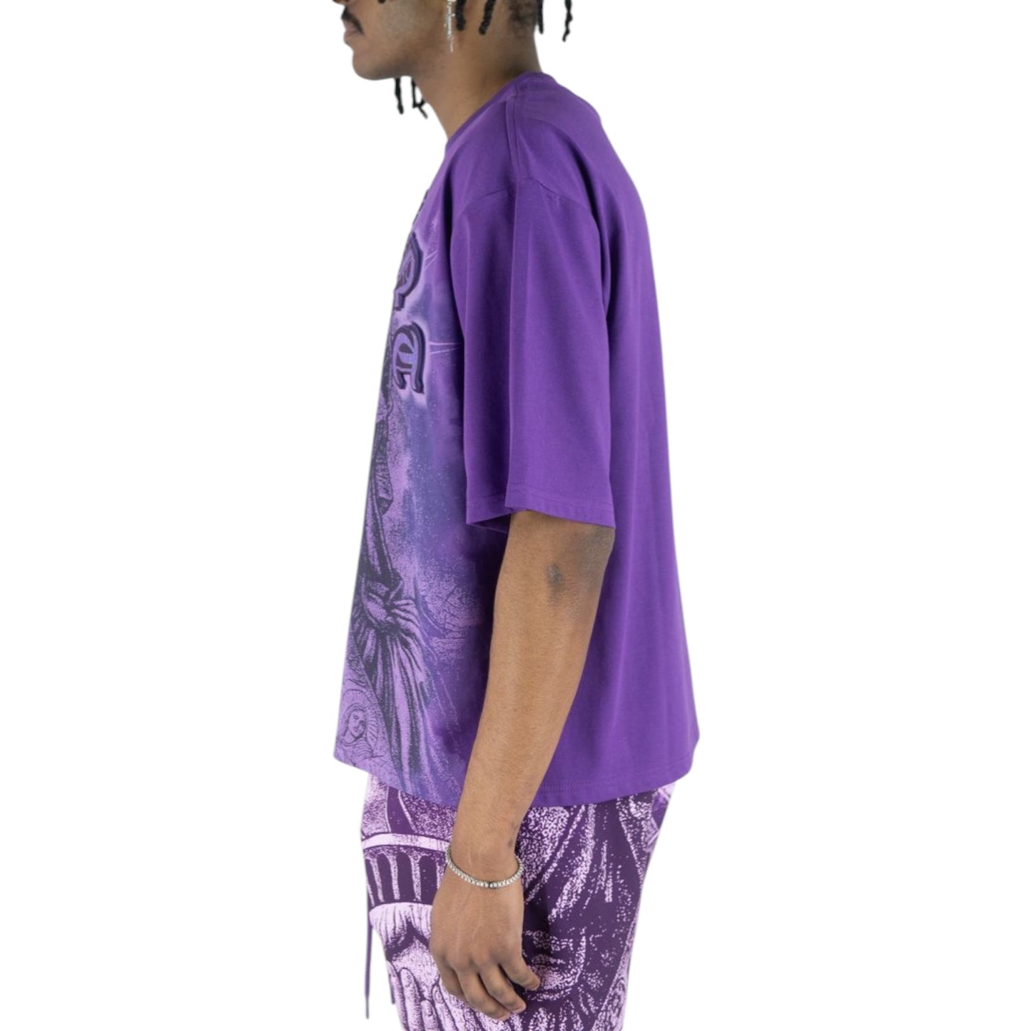 REBEL MINDS: Weeping Liberty Crop Tee 610-11117