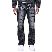 FIRST ROW: Rhinestone Ripped Denim FRD2237