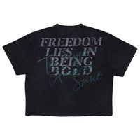 FIRST ROW:  Freedom Is Not Free Crop Tee FRT2300