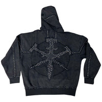 HUDSON: Studded Fleece Zip Hoodie