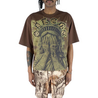 REBEL MINDS: Weeping Liberty Crop Tee 610-11117